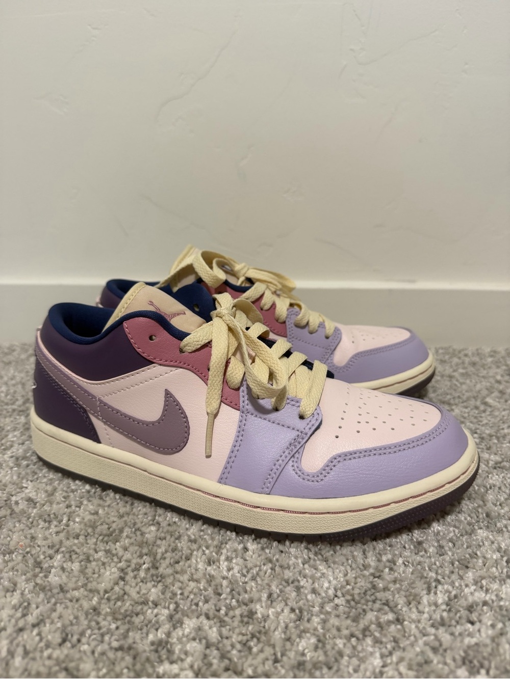 Nike Women’s Low-Top Jordan Sneakers in Lavender, Pink & Cream